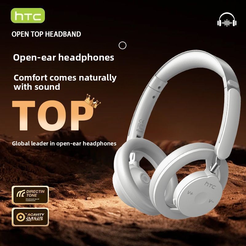 HTC‑HP06 Headset Nirkabel Blue - Anc Wireless Over Ear Headphones ulasan dan harga