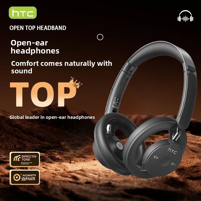 HTC‑HP06 Headset Nirkabel Blue - Anc Wireless Over Ear Headphones ulasan dan harga