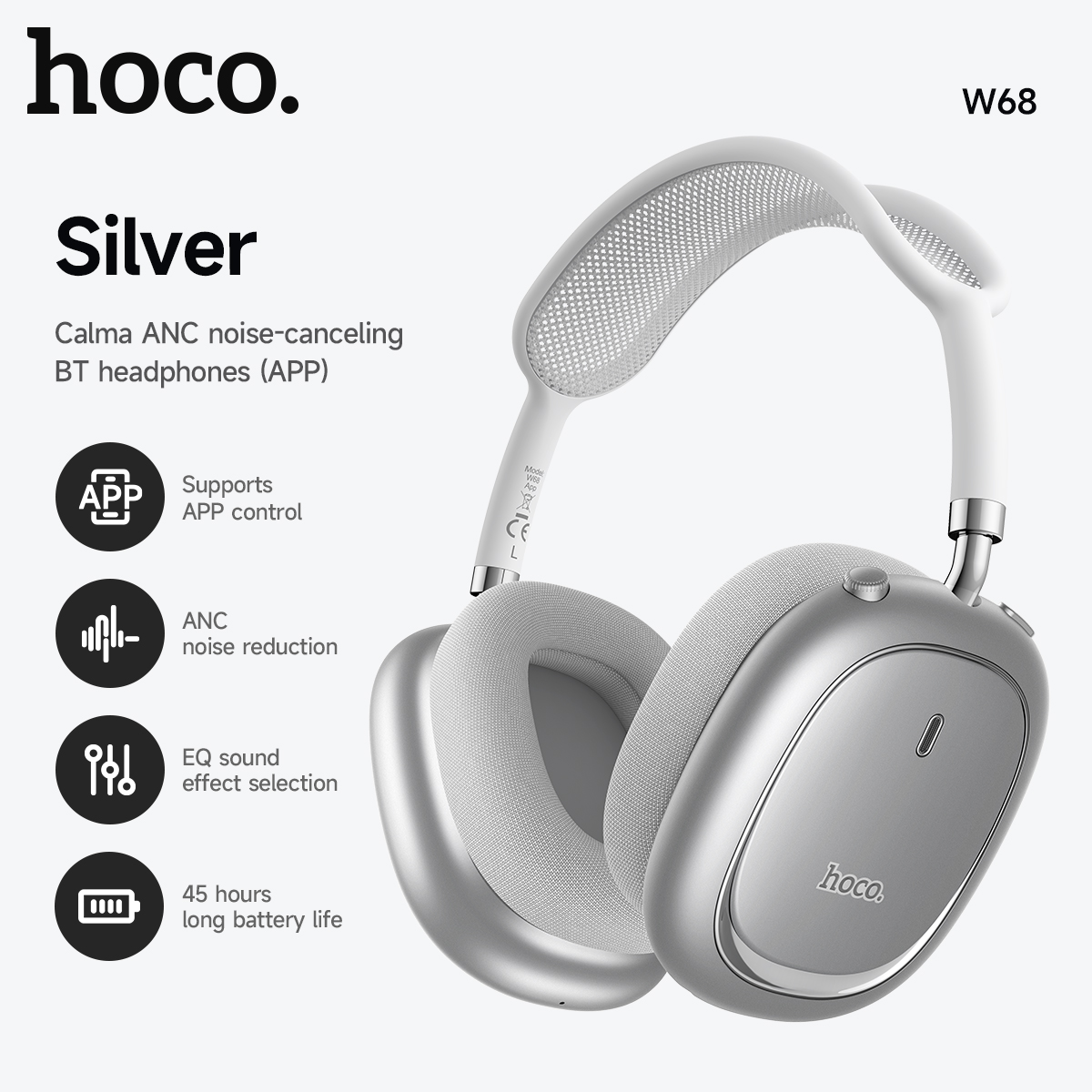 Headphone Bluetooth 6.0 dengan - Anc Wireless Over Ear Headphones ulasan dan harga