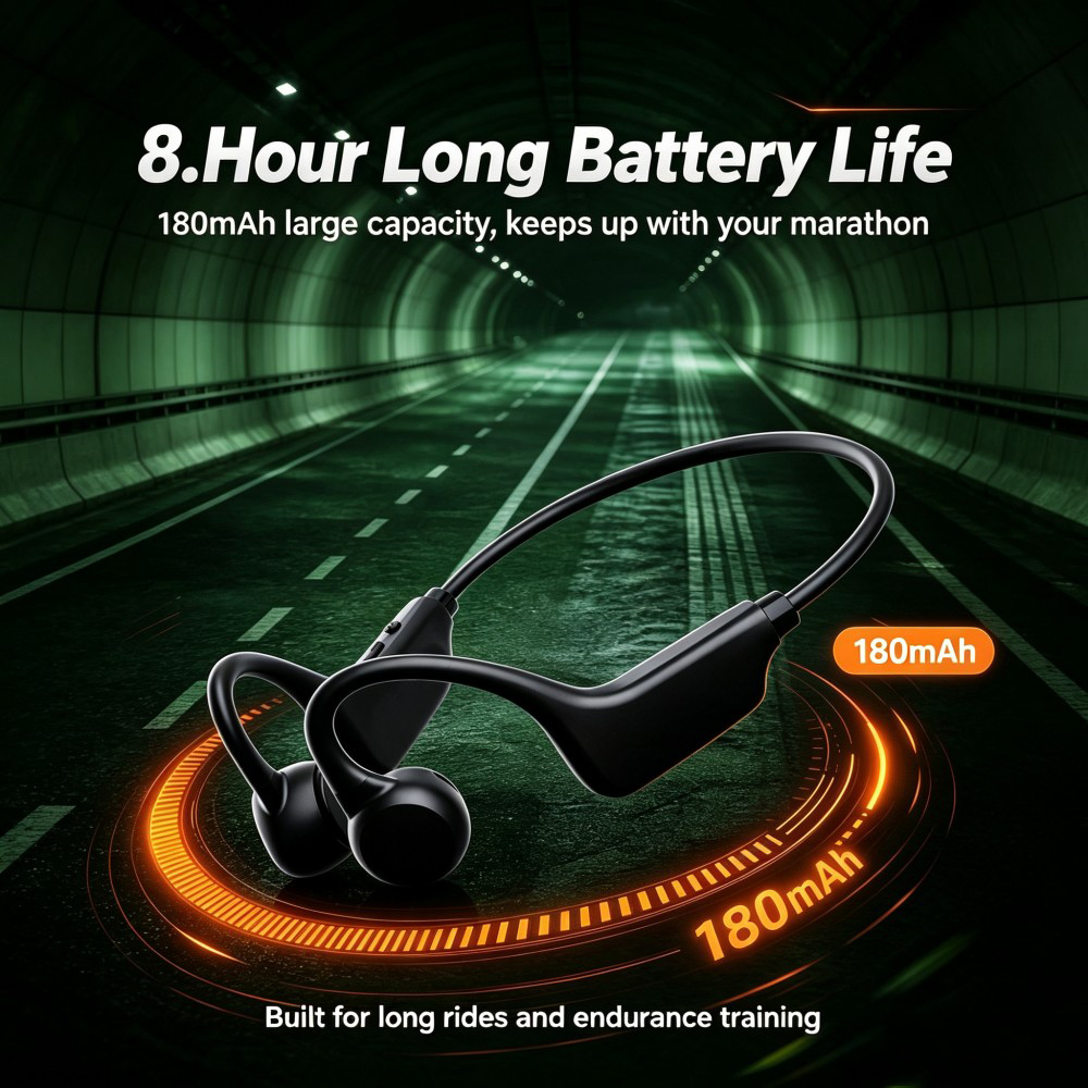 KEBIDUMEI Earphone Konduksi Ud - Bone Conduction Running Headphones ulasan dan harga
