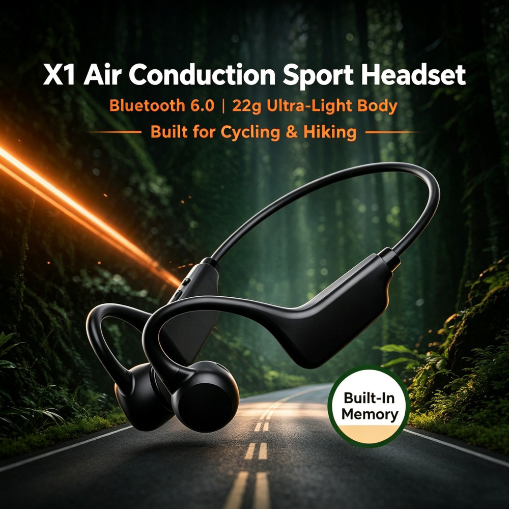 KEBIDUMEI Earphone Konduksi Ud - Bone Conduction Running Headphones ulasan dan harga